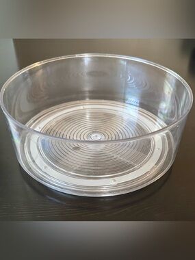 Clear Turntable-Style Organizer